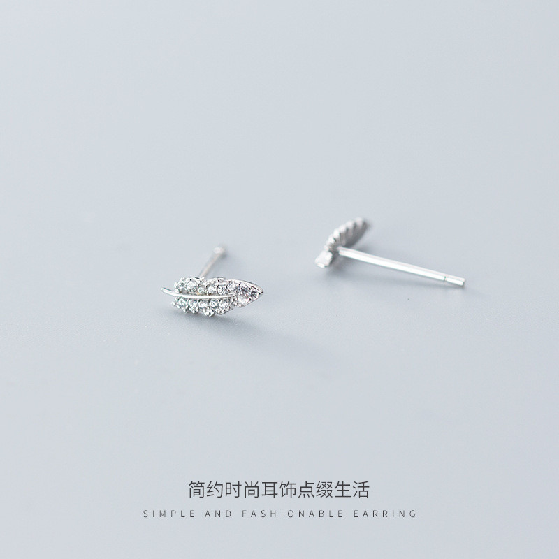 s925 sterling silver trendy rhinestone earrings-3