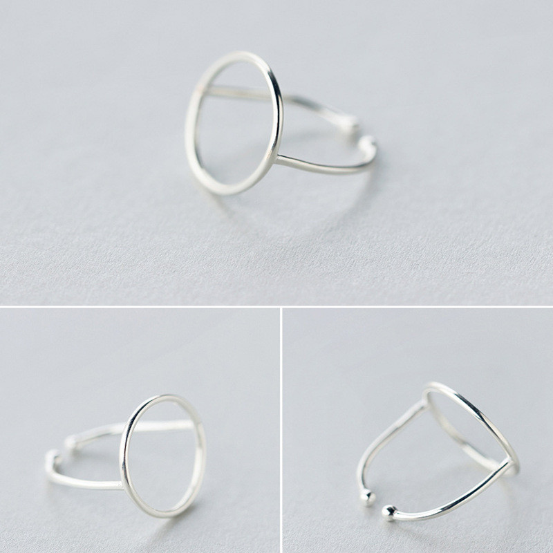 s925 sterling silver fashion cute adjustable ring-3