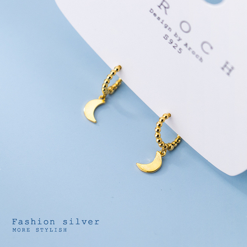 s925 sterling silver fashion hollowed crown unique chic sweet earrings-3